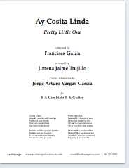 Ay Cosita Linda SACB choral sheet music cover Thumbnail